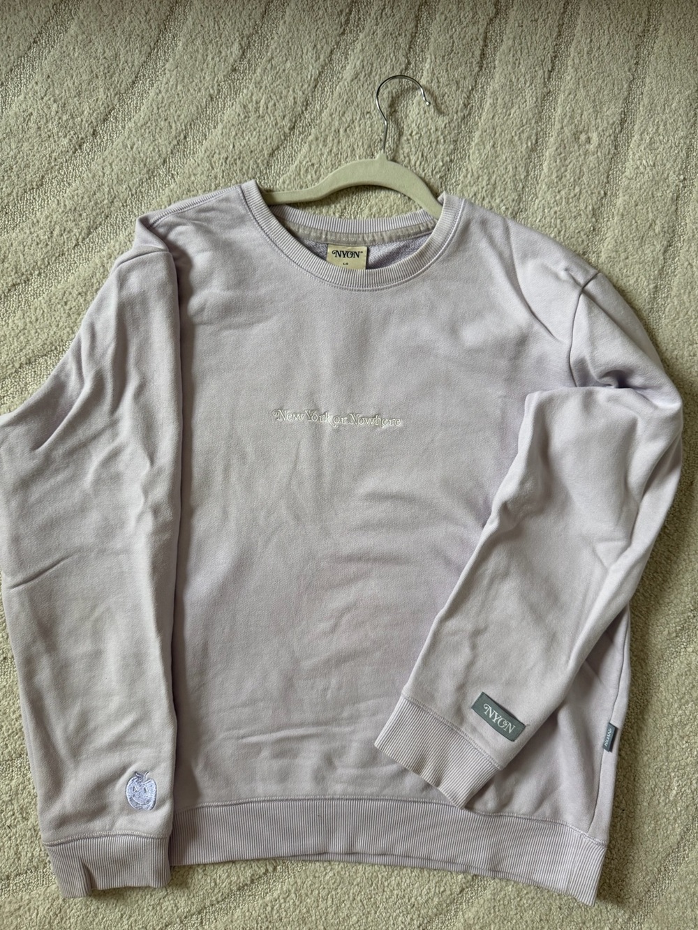 NYON Light Lavender Crewneck Sweatshirt